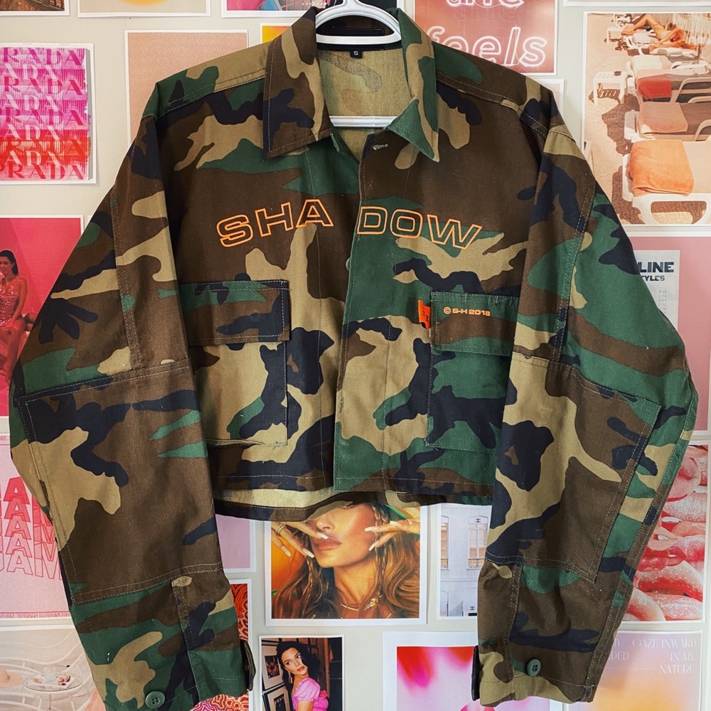 Shadow Hill USA Camouflage Tactical Cropped Jacket